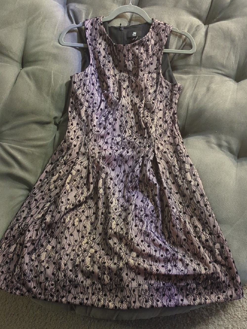 Lace Black And Pink Dress